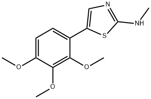 N-methyl-5-(2,3,4-trimethoxyphenyl)thiazol-2-amine Structure