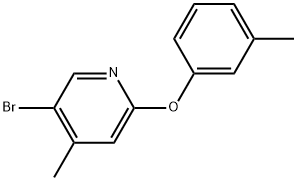 5-Bromo-4-methyl-2-(3-methylphenoxy)pyridine Structure