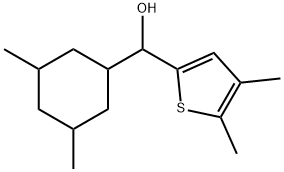 α-(3,5-Dimethylcyclohexyl)-4,5-dimethyl-2-thiophenemethanol Structure