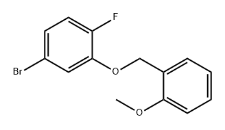 4-Bromo-1-fluoro-2-((2-methoxybenzyl)oxy)benzene Structure