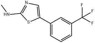 N-methyl-5-(3-(trifluoromethyl)phenyl)thiazol-2-amine Structure