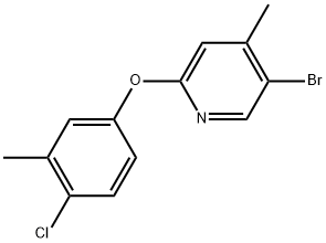 5-Bromo-2-(4-chloro-3-methylphenoxy)-4-methylpyridine Structure