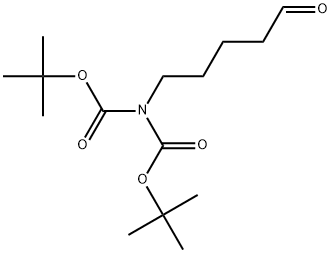 Imidodicarbonic acid, 2-(5-oxopentyl)-, 1,3-bis(1,1-dimethylethyl) ester 结构式