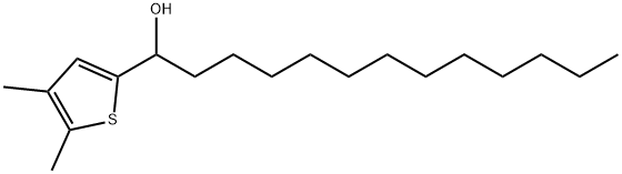 α-Dodecyl-4,5-dimethyl-2-thiophenemethanol 结构式