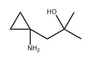 1-(1-Aminocyclopropyl)-2-methylpropan-2-ol 化学構造式