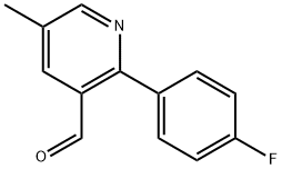 2-(4-Fluorophenyl)-5-methylnicotinaldehyde,1779815-69-8,结构式