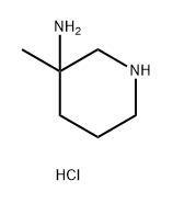 3-methylpiperidin-3-amine hydrochloride,1779923-10-2,结构式