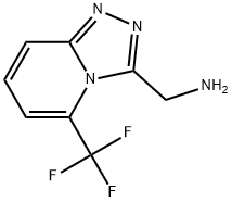 1-[5-(trifluoromethyl)-[1,2,4]triazolo[4,3-a]pyridin-3-yl]methanamine Structure