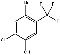 2-氯-4-溴-5-三氟甲基苯酚 结构式