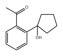 1-(2-(1-hydroxycyclopentyl)phenyl)ethanone,1780301-33-8,结构式