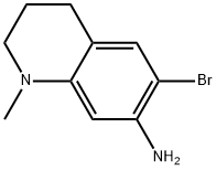 6-bromo-1-methyl-1,2,3,4-tetrahydroquinolin-7-amine,1780442-69-4,结构式