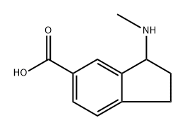 3-(methylamino)indane-5-carboxylic acid,1780458-94-7,结构式