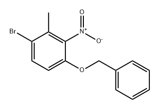 1-(Benzyloxy)-4-bromo-3-methyl-2-nitrobenzene 结构式