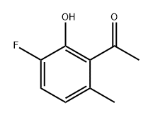 1-(3-fluoro-2-hydroxy-6-methylphenyl)ethan-1-one 结构式