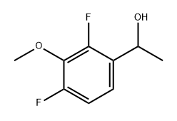 1-(2,4-Difluoro-3-methoxyphenyl)ethanol 化学構造式