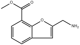 2-(氨基甲基)苯并呋喃-7-羧酸甲酯 结构式