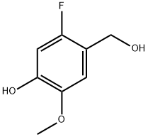 5-Fluoro-4-(hydroxymethyl)-2-methoxyphenol Struktur