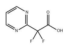 2,2-difluoro-2-(pyrimidin-2-yl)acetic acid Structure