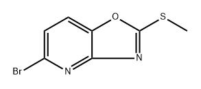 5-溴-2-(甲硫基)噁唑并[4,5-B]吡啶, 1780768-09-3, 结构式