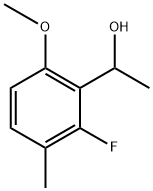 1-(2-Fluoro-6-methoxy-3-methylphenyl)ethanol Struktur