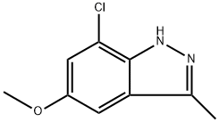 7-chloro-5-methoxy-3-methyl-1H-indazole,1780943-89-6,结构式