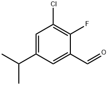 3-chloro-2-fluoro-5-isopropylbenzaldehyde,1781040-71-8,结构式