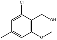 (2-chloro-6-methoxy-4-methylphenyl)methanol Structure