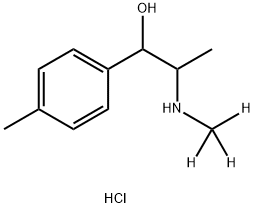 4-METHYLEPHEDRINE-D3 HYDROCHLORIDE, 1781417-49-9, 结构式