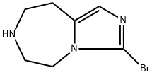 3-溴-6,7,8,9-四氢-5H-咪唑并[1,5-D][1,4]二氮杂卓,1781464-21-8,结构式