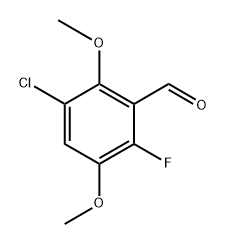 3-chloro-6-fluoro-2,5-dimethoxybenzaldehyde Structure