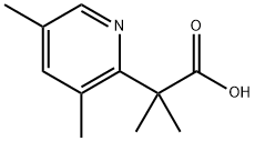 2-Pyridineacetic acid, α,α,3,5-tetramethyl- Structure