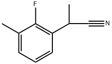 2-(2-FLUORO-3-METHYLPHENYL)PROPANENITRILE 化学構造式