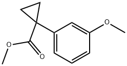 1-(3-甲氧基苯基)-环丙烷羧酸甲酯 结构式
