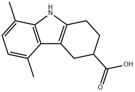 5,8-dimethyl-2,3,4,9-tetrahydro-1H-carbazole-3-carboxylic acid Structure