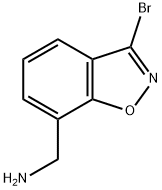 (3-溴苯并[D]异噁唑-7-基)甲胺 结构式