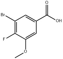 3-Bromo-4-fluoro-5-methoxy-benzoic acid,1781953-90-9,结构式