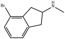 4-bromo-N-methyl-2,3-dihydro-1H-inden-2-amine,1781972-63-1,结构式