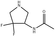 Acetamide, N-(4,4-difluoro-3-pyrrolidinyl)- 结构式