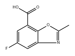 5-fluoro-2-methylbenzo[d]oxazole-7-carboxylic acid Structure