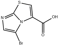 5-bromoimidazo[2,1-b]thiazole-3-carboxylic acid Struktur