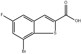 7-溴-5-氟苯并噻吩-2-甲酸, 1782307-35-0, 结构式