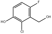 2-Chloro-4-fluoro-3-(hydroxymethyl)phenol,1782418-39-6,结构式