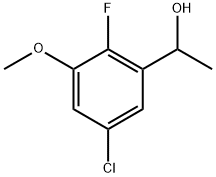 1-(5-Chloro-2-fluoro-3-methoxyphenyl)ethanol 化学構造式