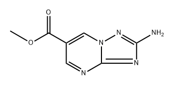 methyl 2-amino-[1,2,4]triazolo[1,5-a]pyrimidine-6-carboxylate Struktur