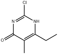 2-氯-6-乙基-5-甲基嘧啶-4(3H)-酮 结构式