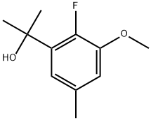 2-Fluoro-3-methoxy-α,α,5-trimethylbenzenemethanol Struktur