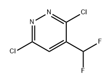 3,6-dichloro-4-(difluoromethyl)pyridazine Struktur