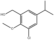(3-chloro-5-isopropyl-2-methoxyphenyl)methanol,1783470-73-4,结构式