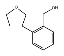 2-(Tetrahydro-3-furanyl)benzenemethanol 化学構造式