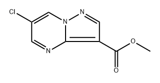 methyl 6-chloropyrazolo[1,5-a]pyrimidine-3-carboxylate Struktur